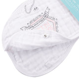 Gift Set: Southern Belle Baby Muslin Swaddle Blanket and Burp Cloth/Bib Combo by Little Hometown