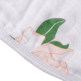 Gift Set: Southern Magnolia Baby Muslin Swaddle Blanket and Burp Cloth/Bib Combo by Little Hometown