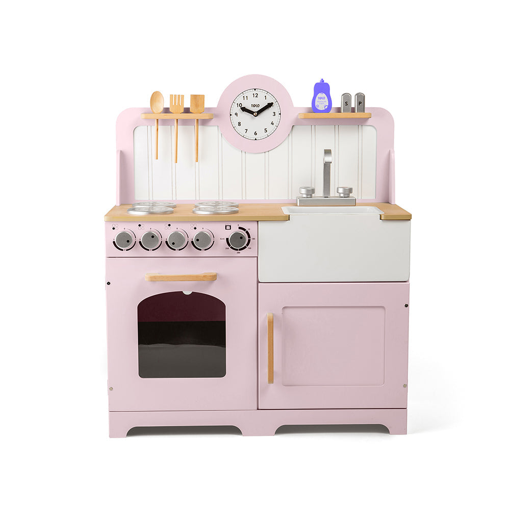 Country Play Kitchen (Pink) by Bigjigs Toys US