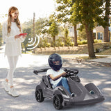 6V Kids Ride On Go Cart with Remote Control and Safety Belt-Black