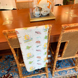 Gift Set: Tennessee Baby Muslin Swaddle Blanket and Burp Cloth/Bib Combo (Floral) by Little Hometown