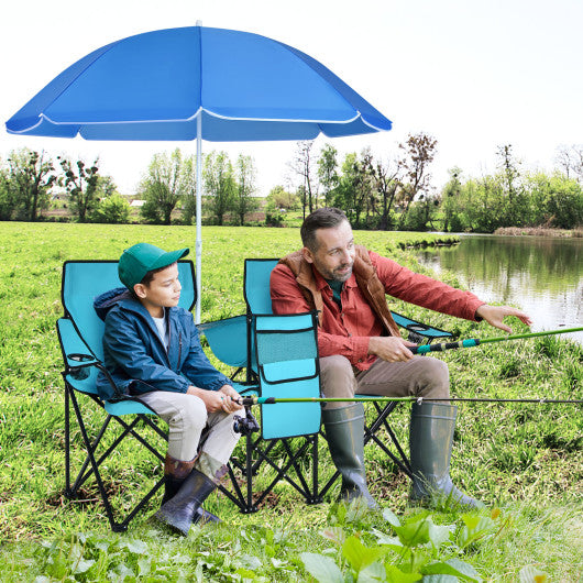 Fold up chair with umbrella sales