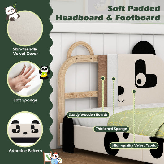 Twin Size Kids Bed with Cute Panda Headboard – Aiden's Corner