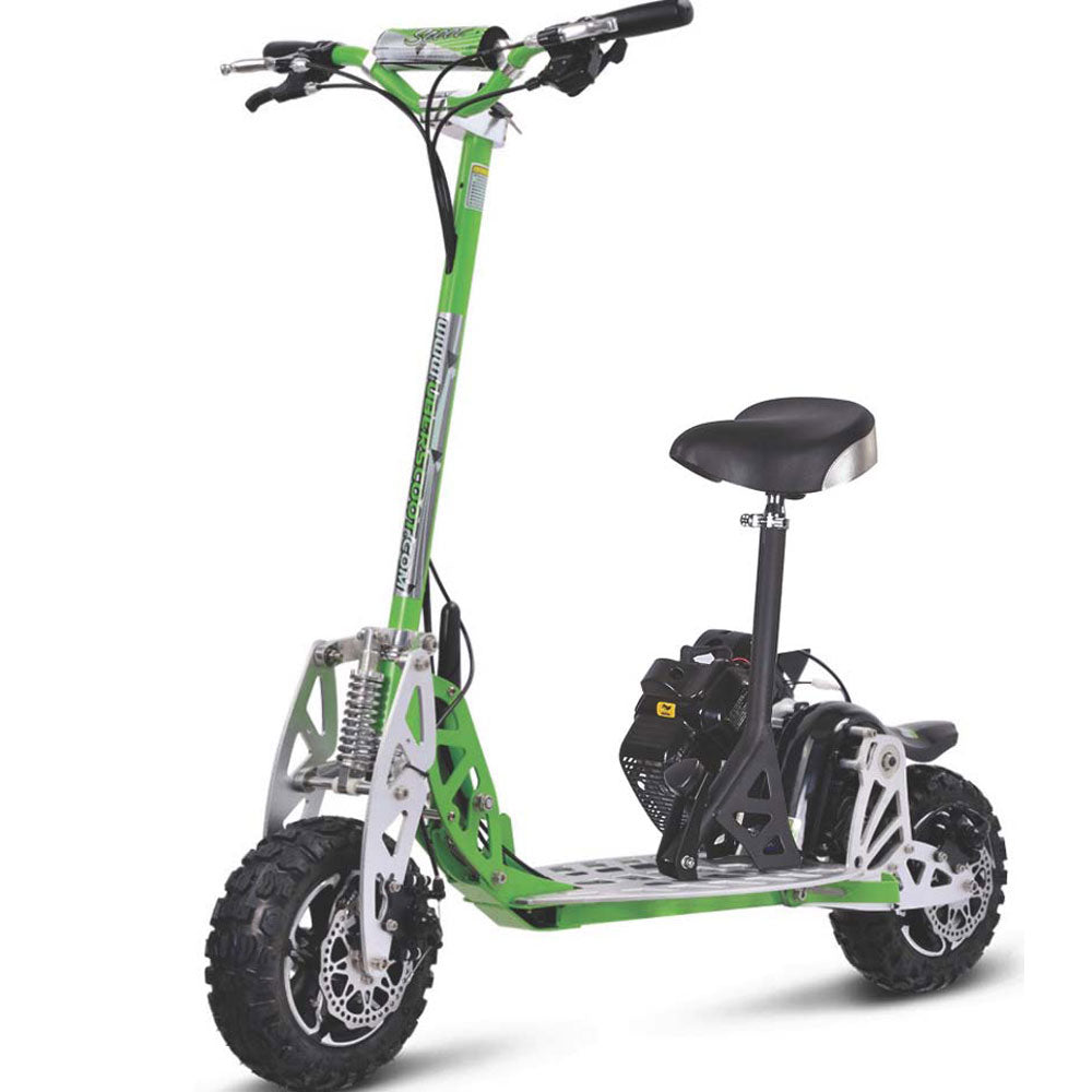 MotoTec/UberScoot 70x 2-Speed Gas Scooter Green