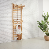 Wooden Swedish Wall / Climbing ladder for Children + Swing Set