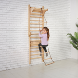 Wooden Swedish Wall / Climbing ladder for Children + Swing Set