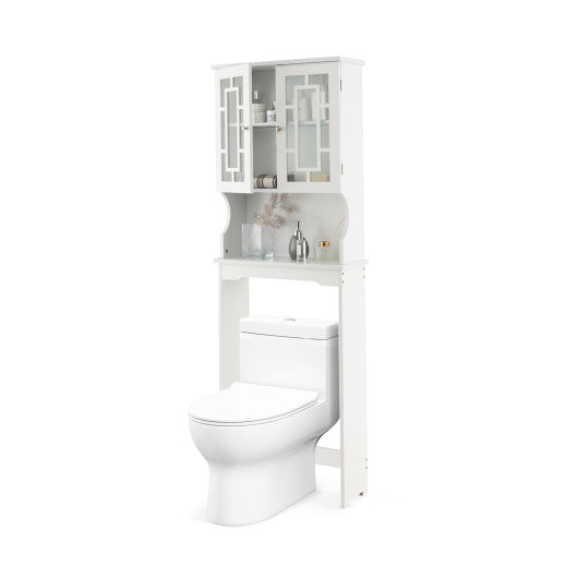 Bathroom Spacesaver Over the Toilet Door Storage Cabinet
