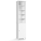 72 Inches Free Standing Tall Floor Bathroom Storage Cabinet-White
