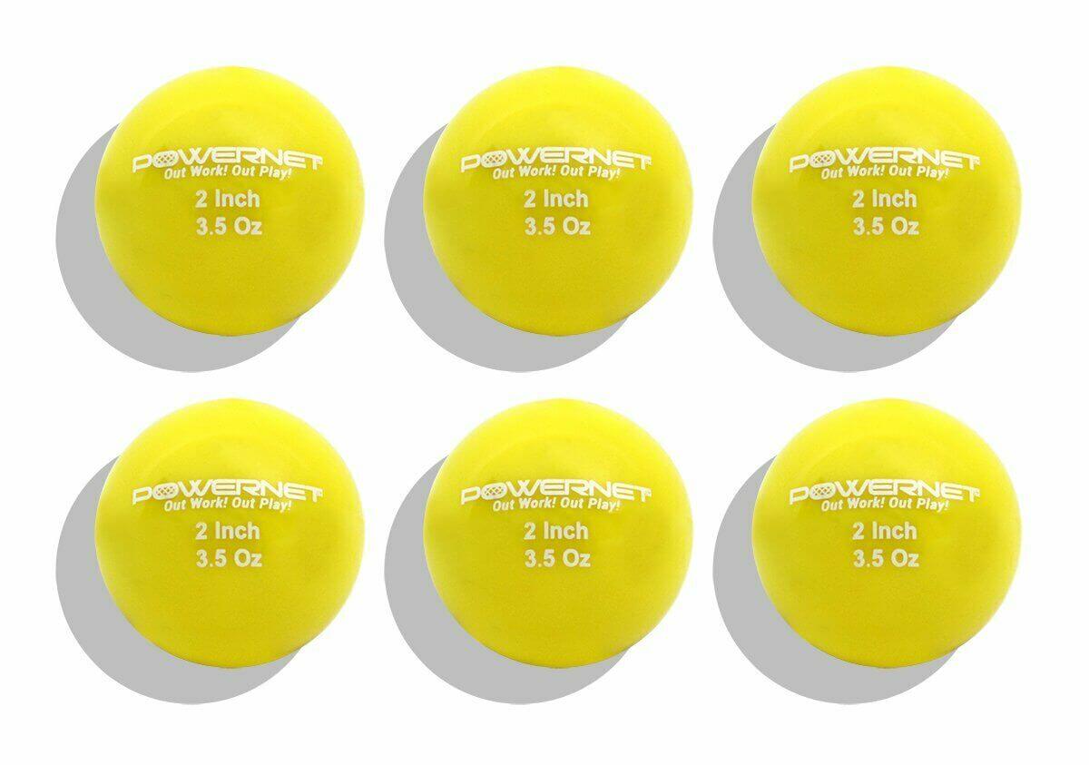 2" Weighted Training Balls 6 Pack - Choose from 4 Weights - 3.5, 5.5, 7.5, 9.5 oz by Jupiter Gear