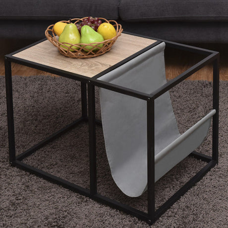 End Table Side Accent Metal Magazine Organizer