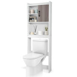 4-Tier Space-saving Toilet Sorage Cabinet with Open Shelves