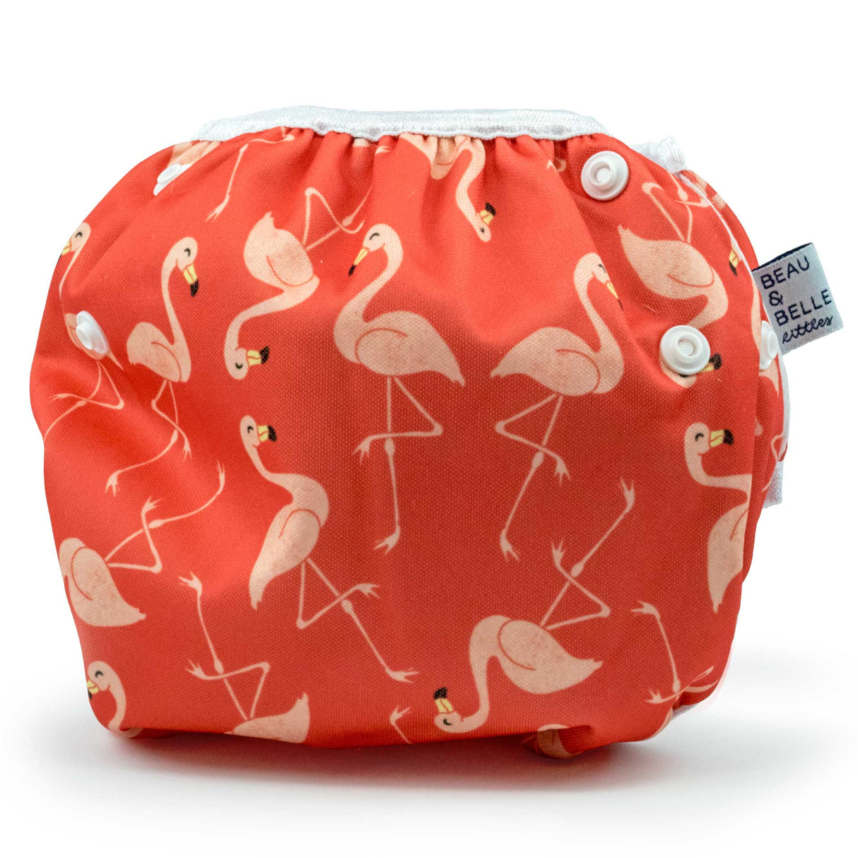 Flamingos Nageuret Girls Reusable Swim Diaper by Beau & Belle Littles