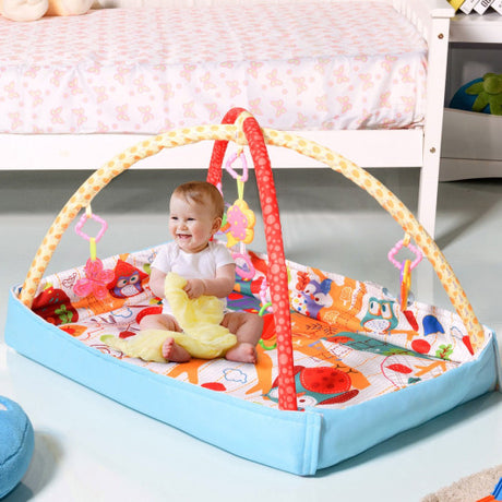 3-In-1 Multifunctional Musical Hanging Toys Play Mat