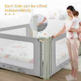 Bed Rail Guard for Toddlers Kid with Adjustable Height and Safety Lock-70 inch