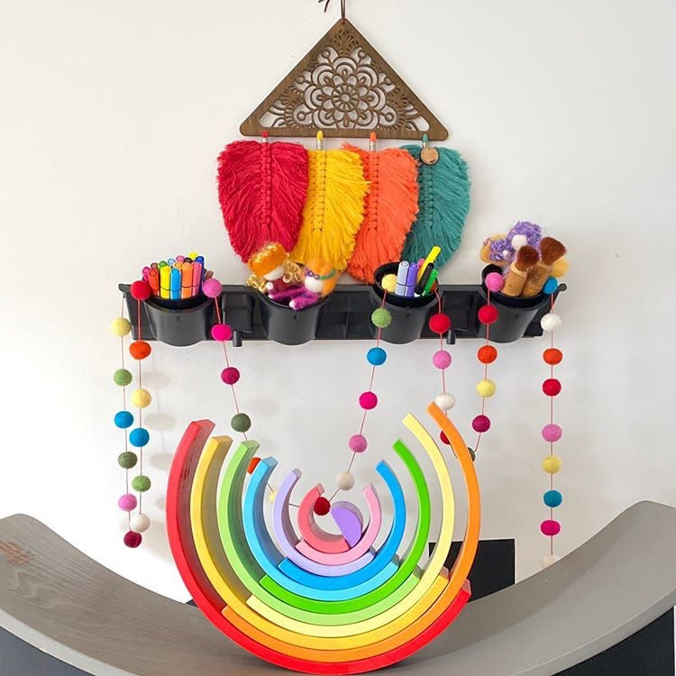 Wooden Stacking Rainbow - Large by Bigjigs Toys US