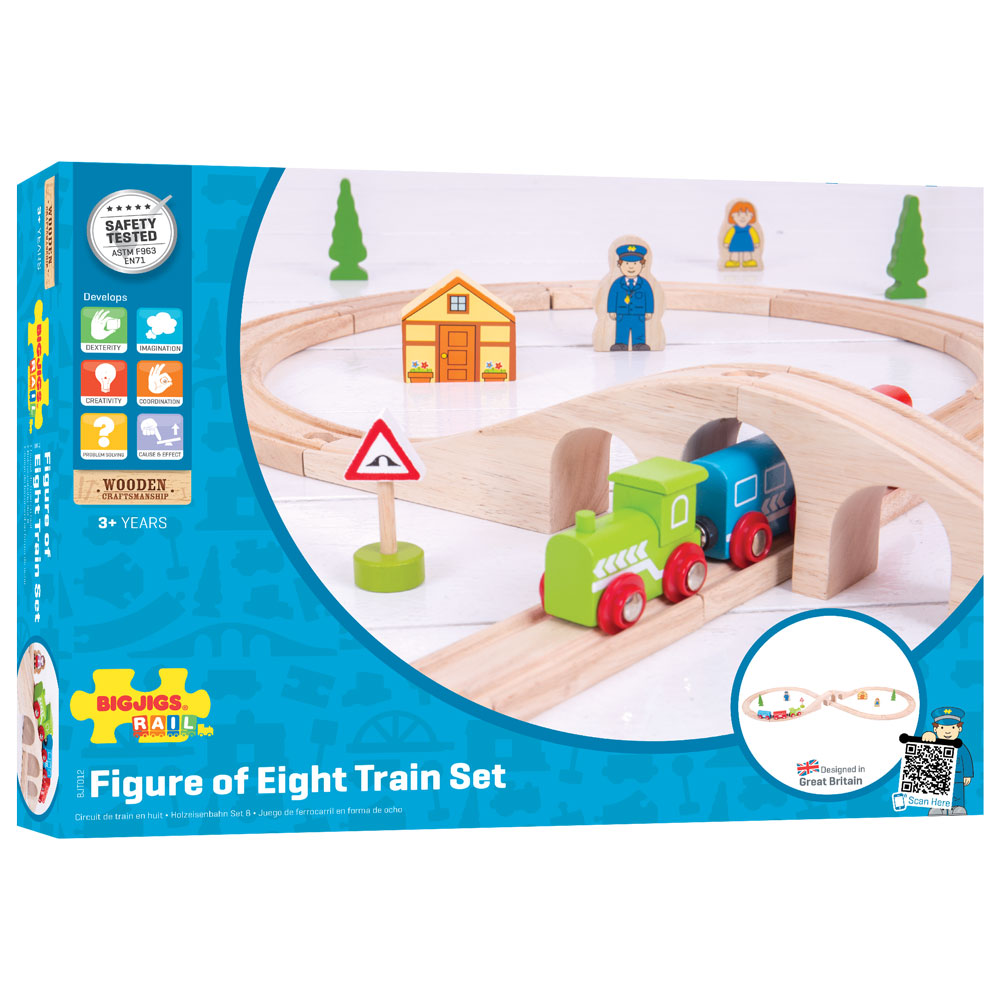 Figure of Eight Train Set by Bigjigs Toys US