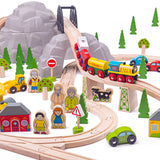 Mountain Railway Set by Bigjigs Toys US