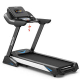 4.75 HP Treadmill with APP and Auto Incline for Home and Apartment-Black