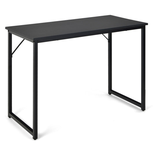 L Shaped Computer Desk and Writing Workstation for Home and Office-Black