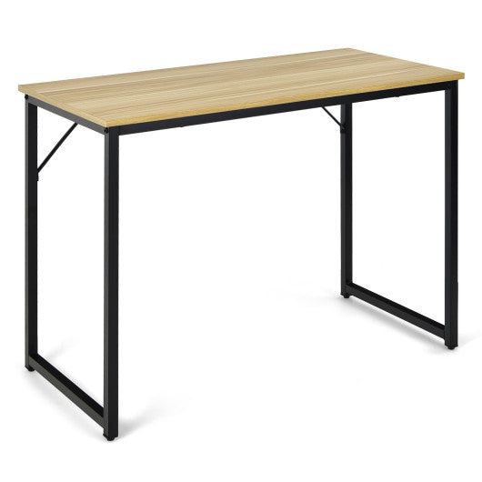 L Shaped Computer Desk and Writing Workstation for Home and Office-Natural