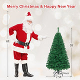 Artificial PVC Hinged Christmas Tree with Solid Metal Stand-5 ft