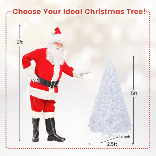 5 ft White Artificial PVC Christmas Tree