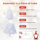 5 ft White Artificial PVC Christmas Tree