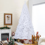 8 ft  White Artificial PVC Christmas Tree with Stand