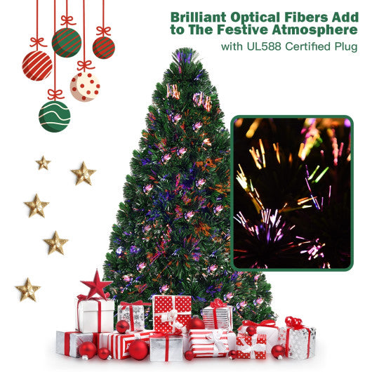 3' / 4' / 5' / 6' Fiber Optic Artificial PVC Christmas Tree-6 ft