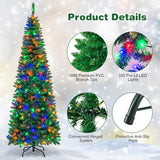 Artificial National Foot Kingswood Fir Pencil Christmas Tree-7.5 ft