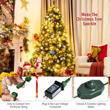 Pre-Lit Hinged Lifelike Lush Artificial Christmas Tree with PVC Tips-6'