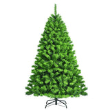 Snow Flocked Artificial Christmas Tree with Metal Stand-6.5'