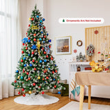Artificial Snow Flocked Christmas Tree with Pine Cones