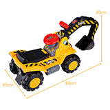 Outdoor Kids Ride On Construction Excavator with Safety Helmet