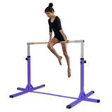 Adjustable Gymnastics Horizontal Bar for Kids-Purple