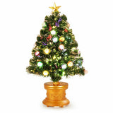 3' Pre-Lit Fiber Optical Firework Christmas Tree