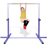 Adjustable Gymnastics Horizontal Bar for Kids-Purple