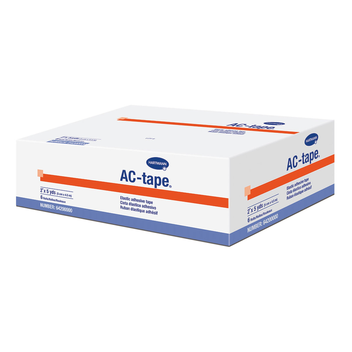 AC-tape® Cotton Elastic Tape, 2 Inch x 5 Yard, Tan