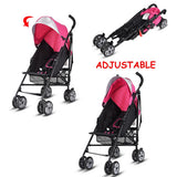 Folding Lightweight Baby Toddler Umbrella Travel Stroller-Pink