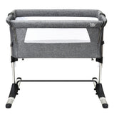 Travel Portable Baby Bed Side Sleeper  Bassinet Crib with Carrying Bag-Gray