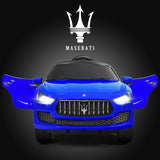 12 V Remote Control Maserati Licensed Kids Ride on Car-Blue
