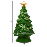 11.5 Inch Pre-Lit Ceramic Hollow Christmas Tree with LED Lights