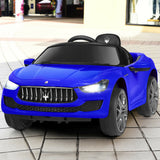 12 V Remote Control Maserati Licensed Kids Ride on Car-Blue