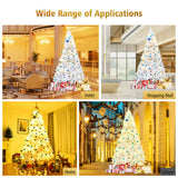 6' / 7.5' / 9' Hinged Artificial Christmas Tree with Metal Stand-9 ft