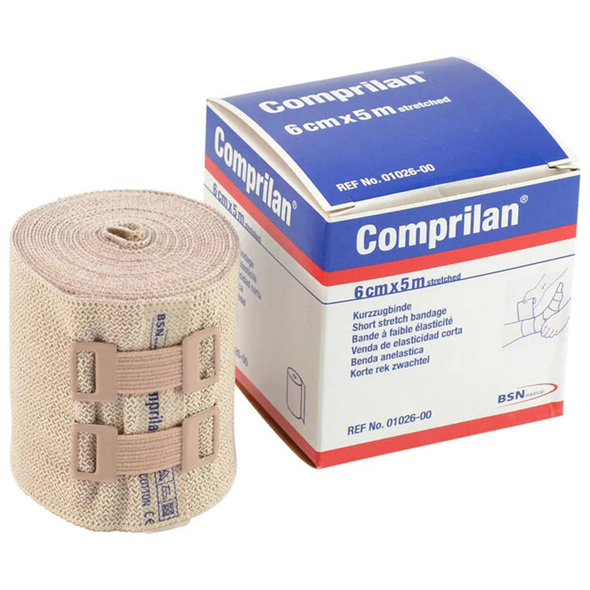 Comprilan® Clip Detached Closure Compression Bandage, 2-2/5 Inch x 5-1/2 Yard