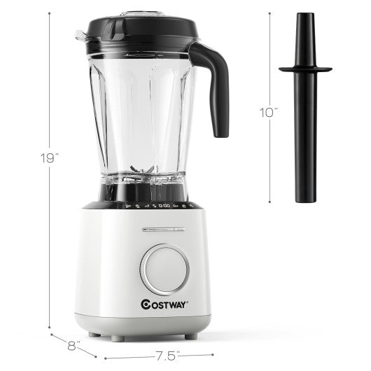 1500W Countertop Smoothies Blender with 10 Speed and 6 Pre-Setting Programs