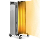1500W Portable Oil-Filled Radiator Heater for Home and Office-Black