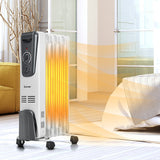 1500W Electric Space Heater with Adjustable Thermostat