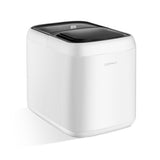 Portable Self-Clean Countertop Ice Maker with Ice Basket and Scoop-White