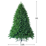 6 Feet Unlit Artificial Christmas Tree with 1250 Branch Tips